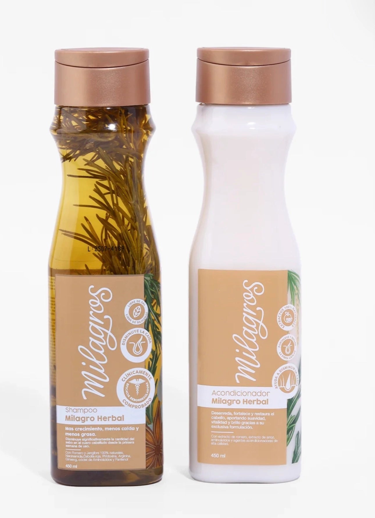DUO SHAMPOO Y ACONDICIONADOR MILAGRO HERBAL
