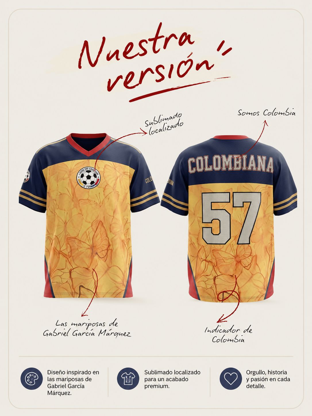 CAMISETA COLOMBIANA
